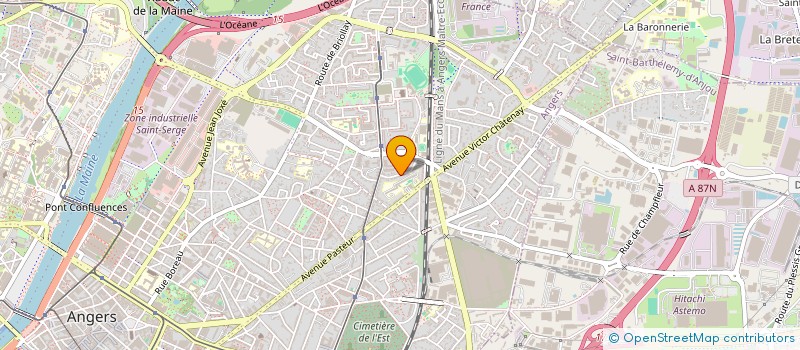 localisation de l'entreprise LES TISSEURS D IMAGES à ANGERS