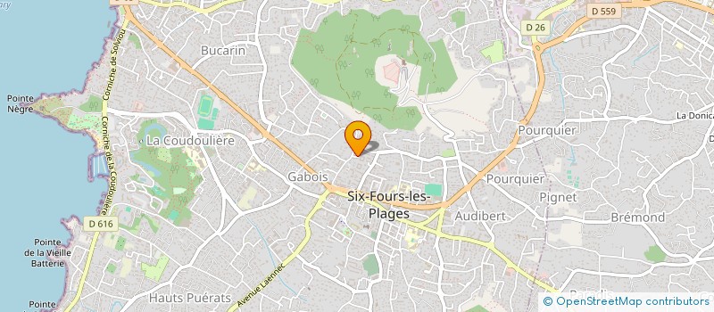 localisation de l'entreprise LES TISSEURS DE L AUBE à SIX-FOURS-LES-PLAGES