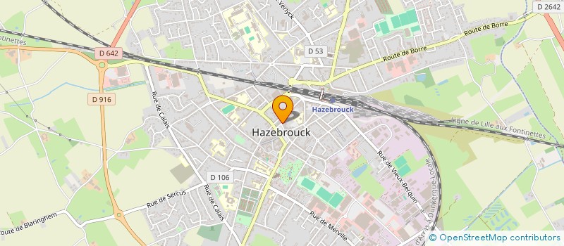 localisation de l'entreprise LES TISSUS D'HAZ  HAZEBROUCK