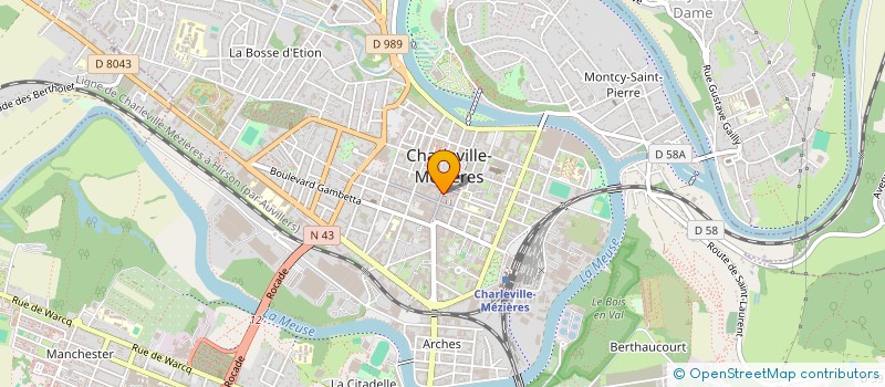 localisation de l'entreprise LES TISSUS DE LA GALERIE à CHARLEVILLE-MEZIERES