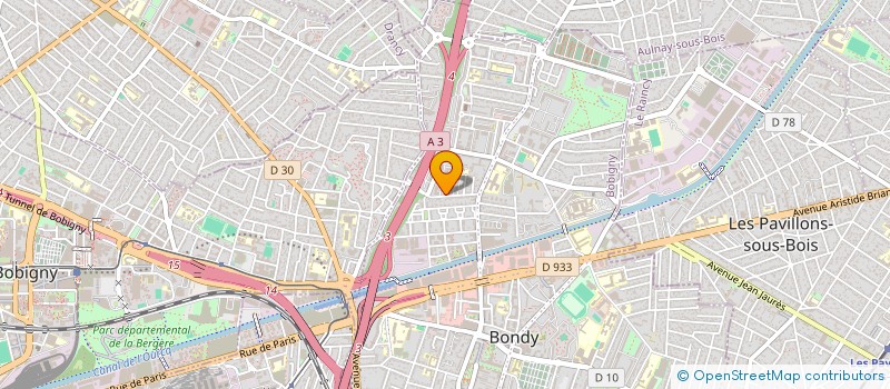 localisation de l'entreprise LES TISSUS DU NORD  BONDY