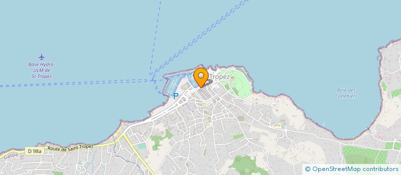localisation de l'entreprise LES TISSUS MARINETTE à SAINT-TROPEZ