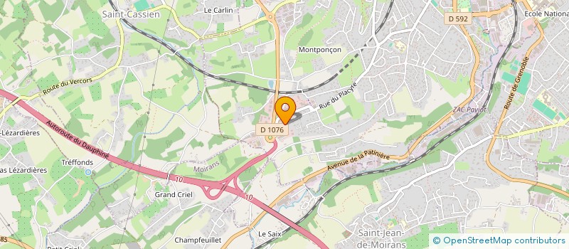 localisation de l'entreprise LES TITANS  VOIRON