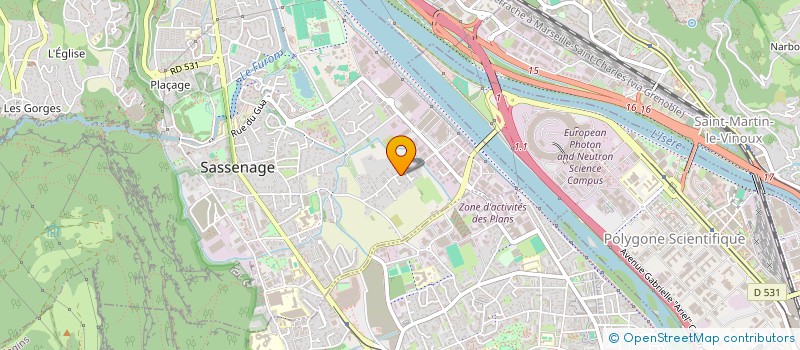 localisation de l'entreprise LES TITANS  SASSENAGE