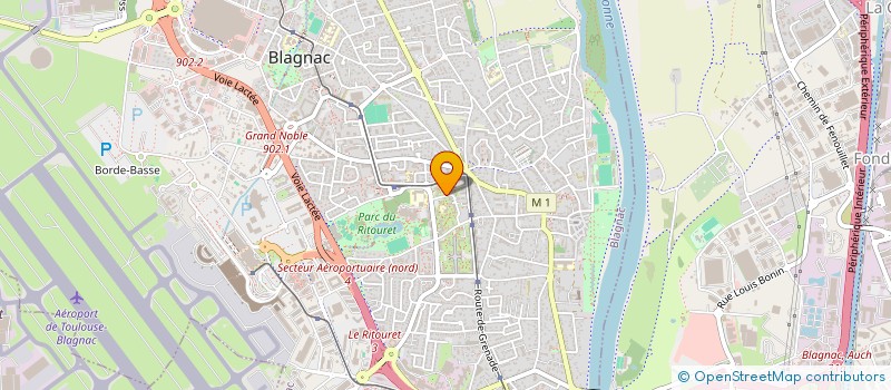 localisation de l'entreprise LES TOC DE L'ATELIER  BLAGNAC