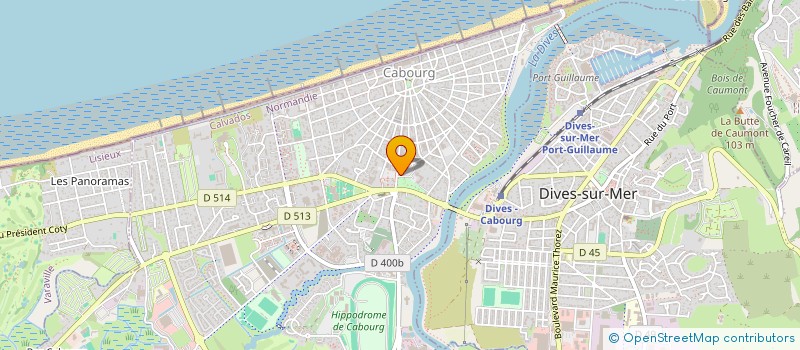 localisation de l'entreprise LES TOILES CABOURGEAISES  CABOURG