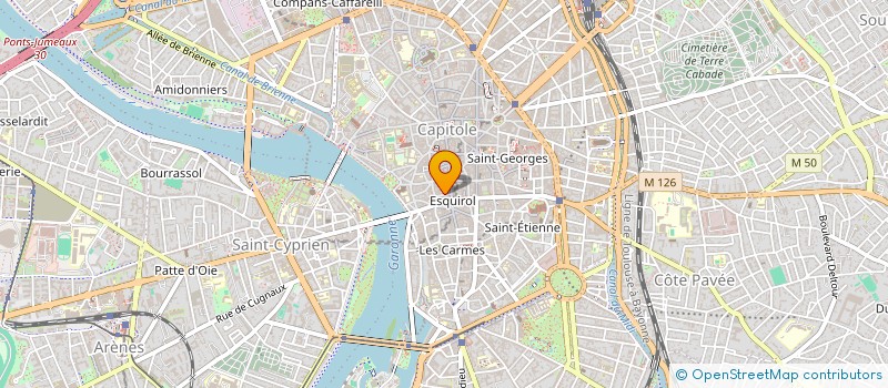 localisation de l'entreprise LES TOILES D'OC à TOULOUSE