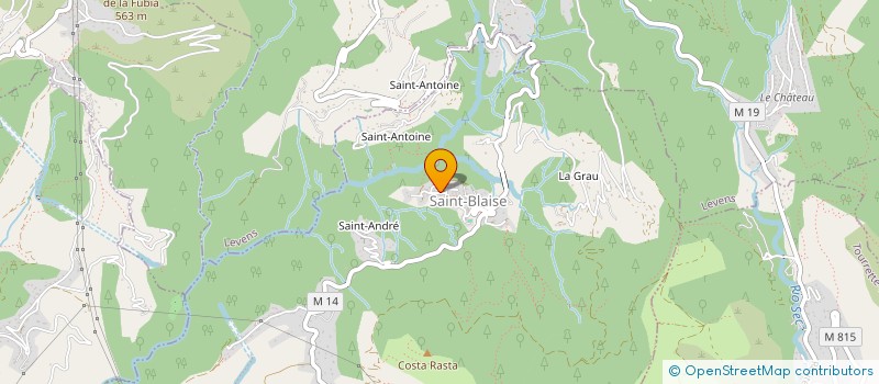 localisation de l'entreprise LES TOILES DU MOUVEMENT  SAINT-BLAISE