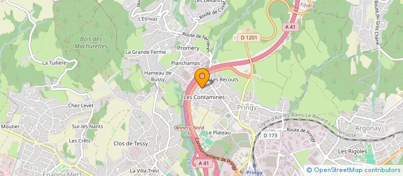 localisation de l'entreprise LES TOILES DU SOLEIL à ANNECY