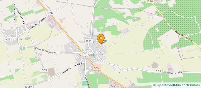 localisation de l'entreprise LES TOITS BLANCS  SAINT-ANDIOL