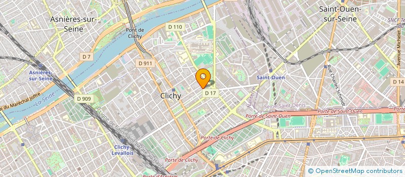 localisation de l'entreprise LES TOITS BLANCS à CLICHY