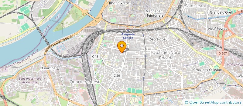 localisation de l'entreprise LES TOITS BLANCS DE PROVENCE  AVIGNON