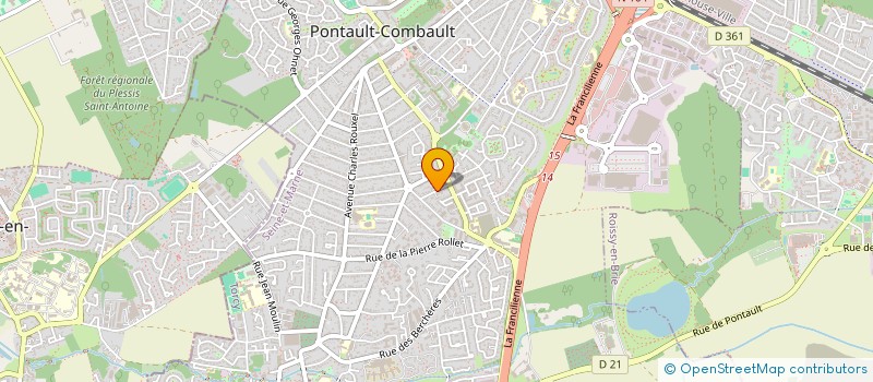 localisation de l'entreprise LES TOITS D'ORIVANA à PONTAULT-COMBAULT
