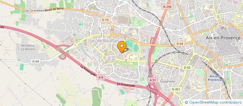 localisation de l'entreprise LES TOITS DE L'AUNE à AIX-EN-PROVENCE