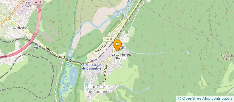 localisation de l'entreprise LES TOITS DE L'ESPOIR  SAINT-GEORGES-DE-COMMIERS