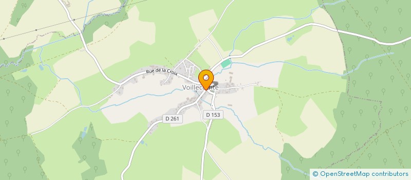 localisation de l'entreprise LES TOITS DE L'HERONNE à VOILLECOMTE