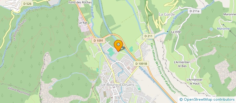localisation de l'entreprise LES TOITS DE L'OISANS à LE BOURG-D'OISANS