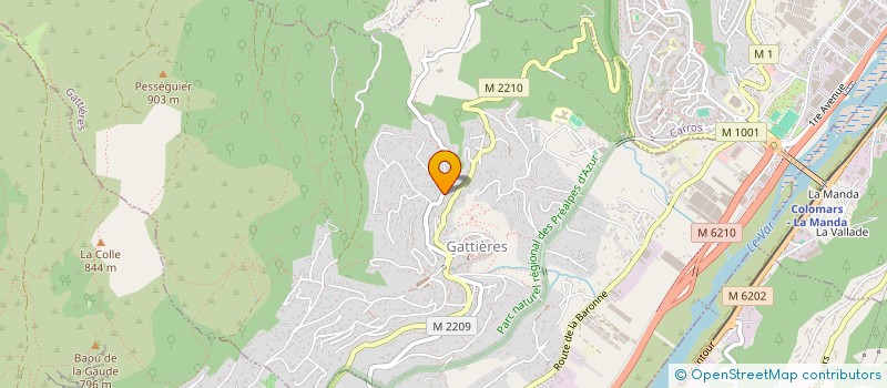 localisation de l'entreprise LES TOITS DE LA CHAPELLE  GATTIERES