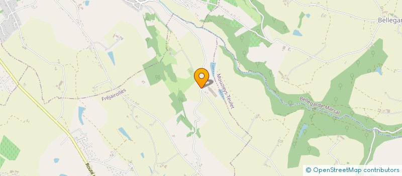 localisation de l'entreprise LES TOITS DE LA FORET à FREJAIROLLES