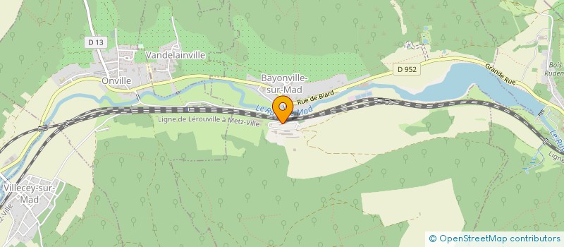 localisation de l'entreprise LES TOITS DE LA VALLEE  BAYONVILLE-SUR-MAD