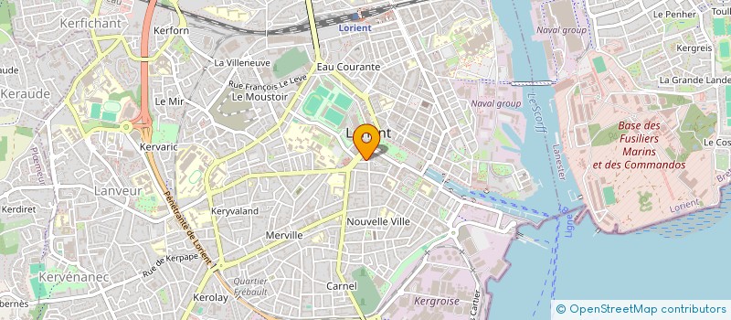 localisation de l'entreprise LES TOITS DE MERVILLE  LORIENT