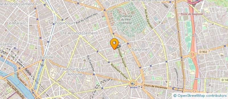 localisation de l'entreprise LES TOITS DE PARIS à PARIS