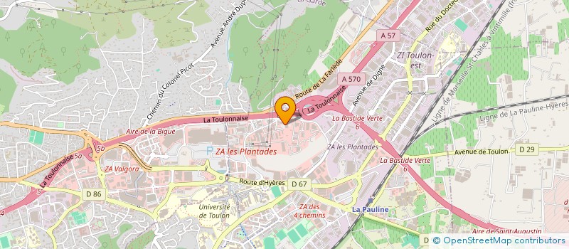 localisation de l'entreprise LES TOITS DE PROVENCE à LA GARDE