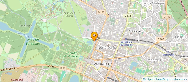localisation de l'entreprise LES TOITS DE VARENNE à VERSAILLES