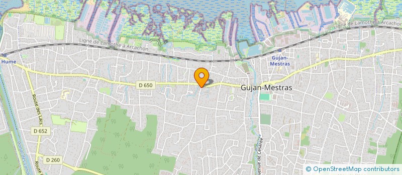 localisation de l'entreprise LES TOITS DU BASSIN  GUJAN-MESTRAS