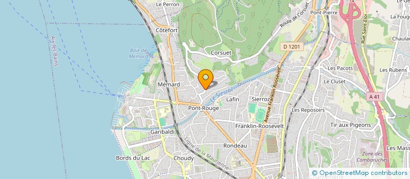 localisation de l'entreprise LES TOITS DU LAC  AIX-LES-BAINS