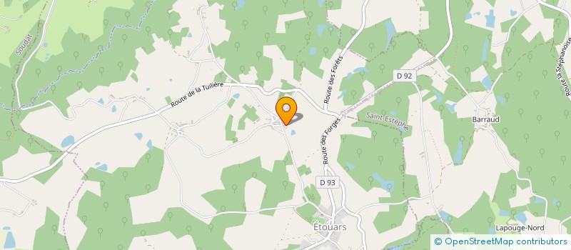 localisation de l'entreprise LES TOITS DU PERIGORD  SAINT-ESTEPHE