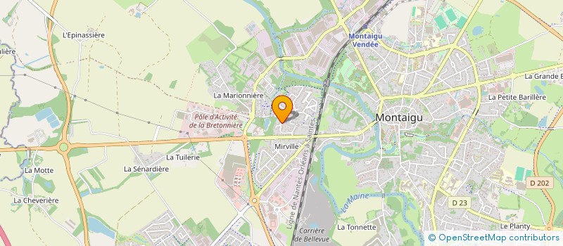 localisation de l'entreprise LES TOITS DU RIVAGE  MONTAIGU-VENDEE