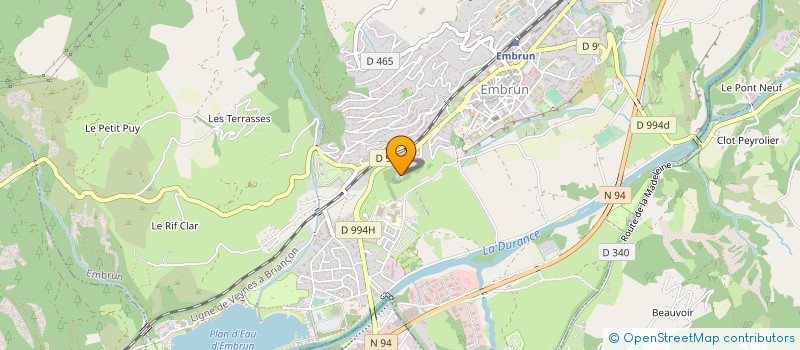 localisation de l'entreprise LES TOITS DU SOLEIL  EMBRUN