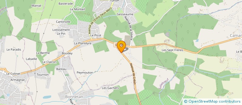 localisation de l'entreprise LES TOITS DU SUD-OUEST  SALLEBUF