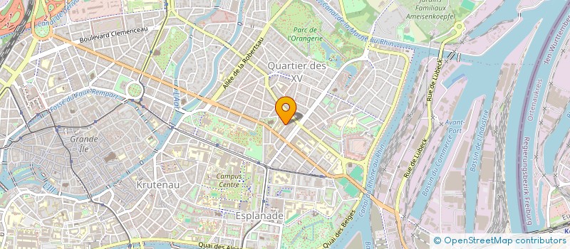 localisation de l'entreprise LES TOITS FILANTS  STRASBOURG