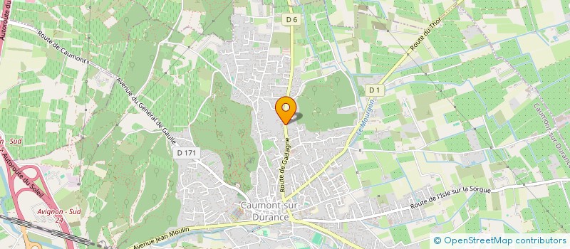 localisation de l'entreprise LES TOITS GARDOIS à CAUMONT-SUR-DURANCE