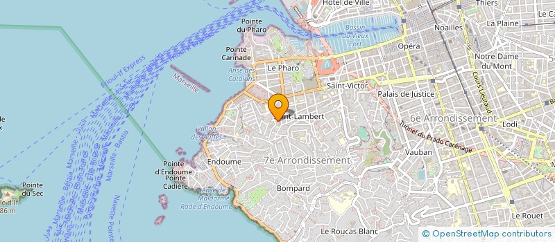 localisation de l'entreprise LES TOITS MARSEILLAIS à MARSEILLE