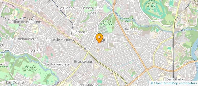 localisation de l'entreprise LES TOITS SIGMA à NANTES