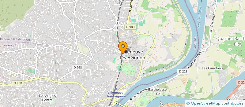 localisation de l'entreprise LES TOITURES AVIGNONNAISES  VILLENEUVE-LES-AVIGNON
