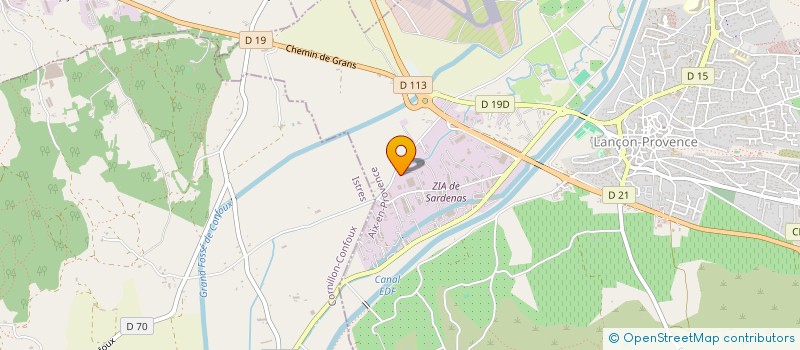 localisation de l'entreprise LES TOITURES D'ELISABETH  LANCON-PROVENCE
