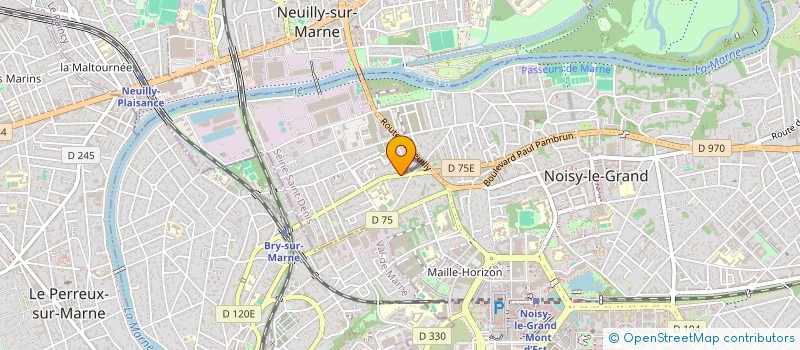 localisation de l'entreprise LES TOITURES DE DIOGO  NOISY-LE-GRAND