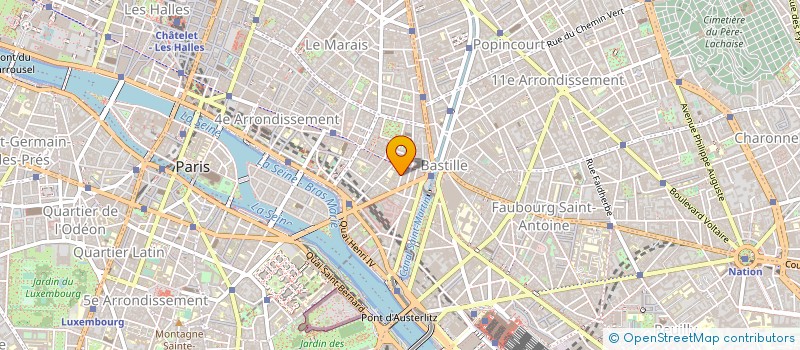 localisation de l'entreprise LES TOITURES DE PARIS à PARIS