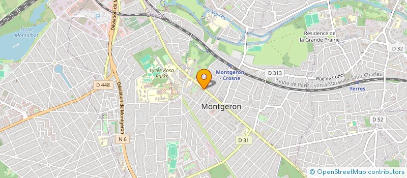 localisation de l'entreprise LES TOITURES DU VAL DE SEINE à MONTGERON