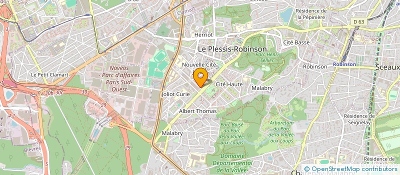 localisation de l'entreprise LES TOITURES ECOLOS  LE PLESSIS-ROBINSON