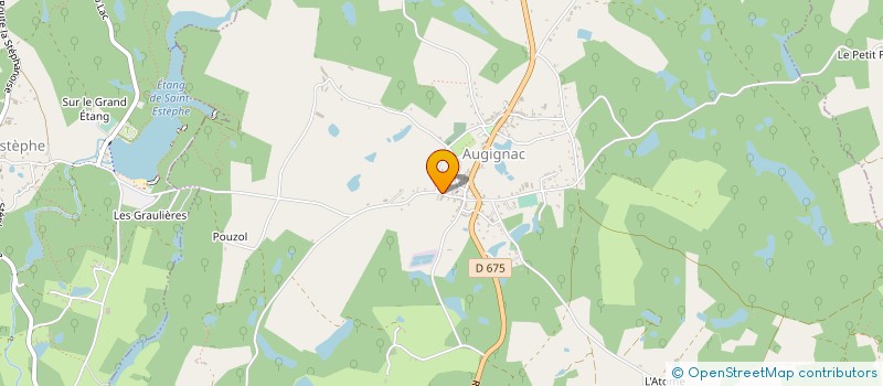 localisation de l'entreprise LES TOITURES PIEGUTAINES à AUGIGNAC