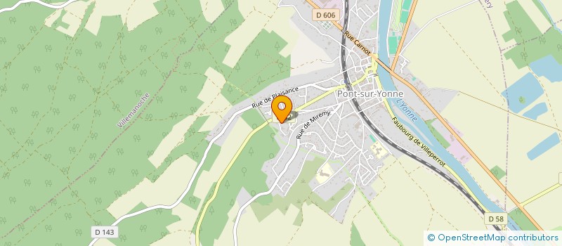 localisation de l'entreprise LES TOITURES SENONAISES  CUY