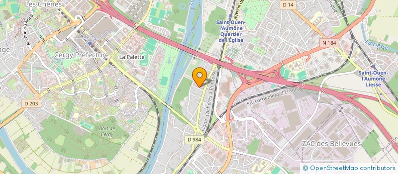 localisation de l'entreprise LES TOITURIERS DE FRANCE  ERAGNY