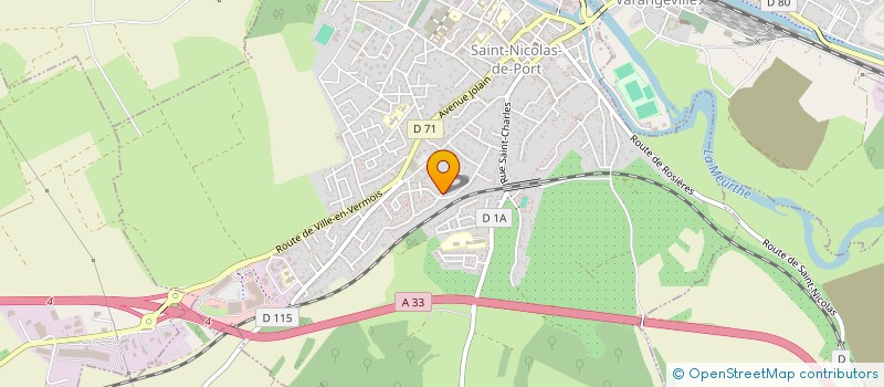 localisation de l'entreprise LES TON'S  SAINT-NICOLAS-DE-PORT