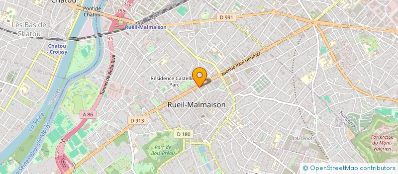 localisation de l'entreprise LES TONNEAUX à RUEIL-MALMAISON