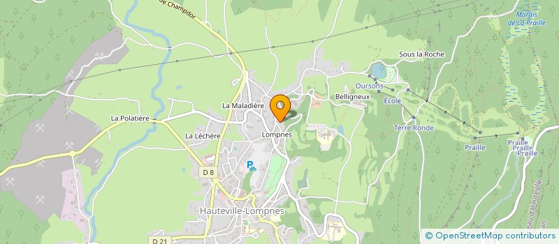 localisation de l'entreprise LES TONNELLES  BRENOD